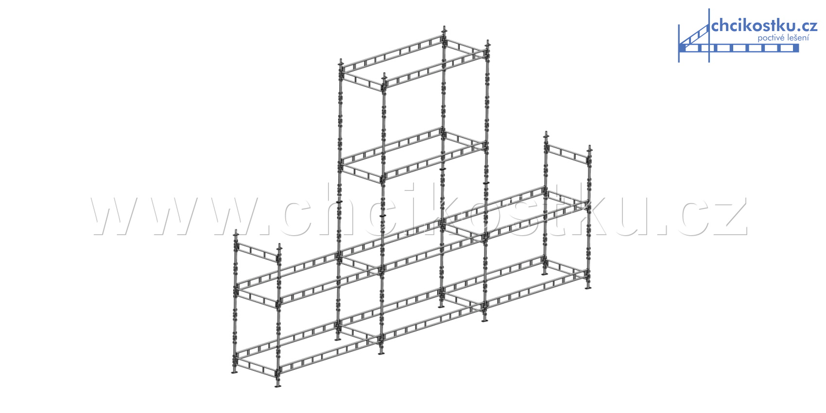 sestava 6x9m do štítu / 36m2 - základní