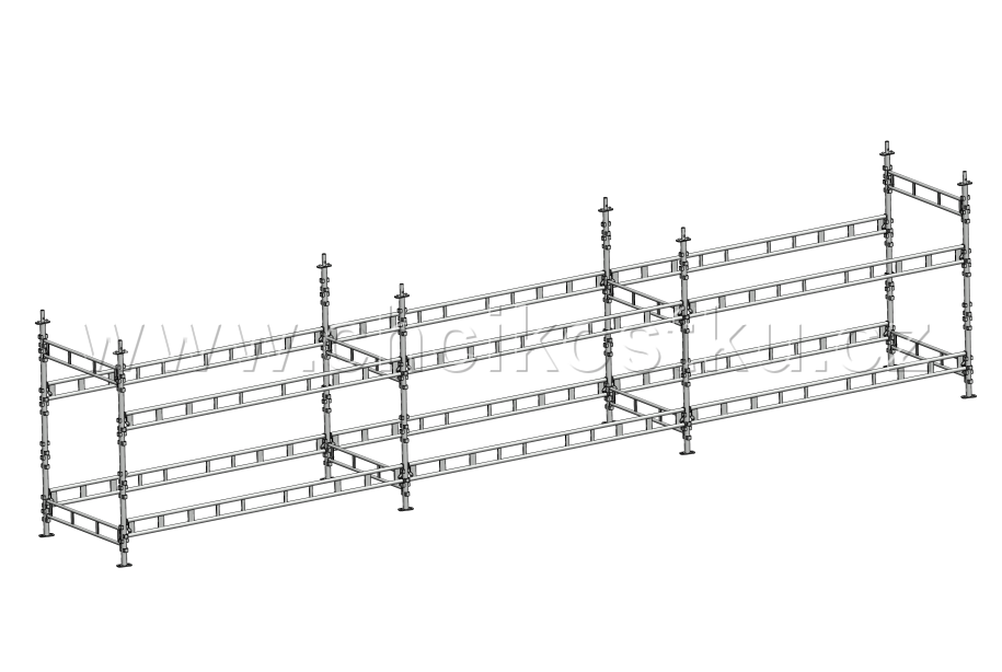 sestava 2x9m / 18m2