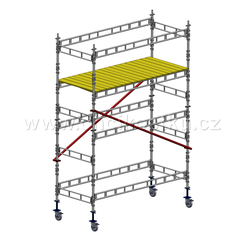 pojízdná kostka lešení 4,0x1,2x3,0