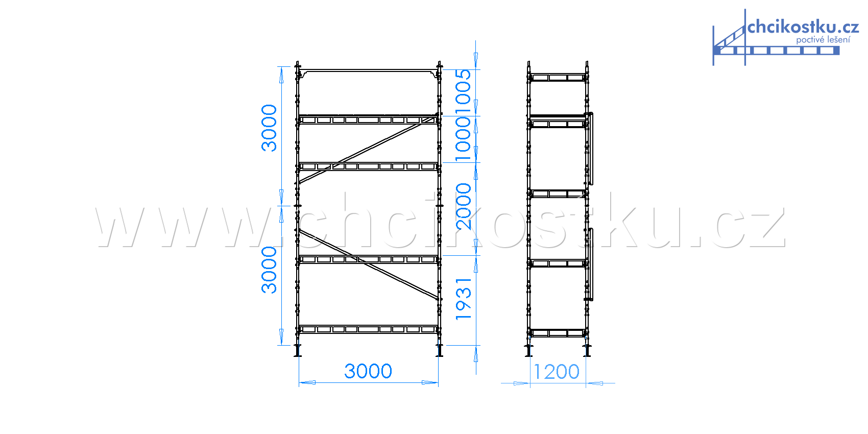 sestava 6x3m / 18m2