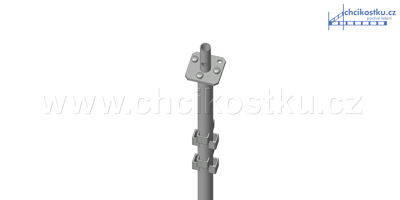 AKCE - sestava lešení 5,44x12m / 65,3m2 - čtvercová patka