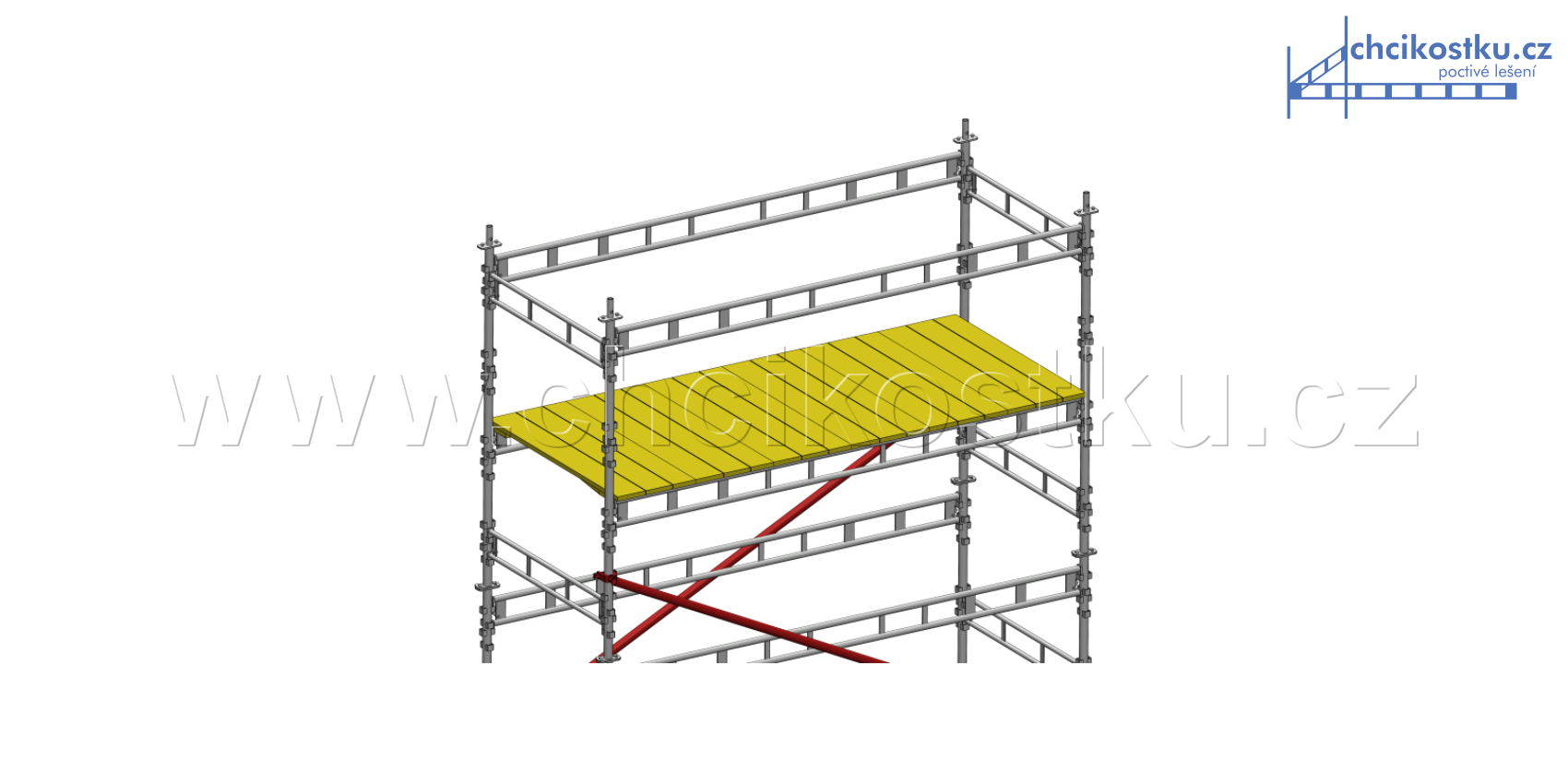 pojízdná kostka lešení 4,0x1,2x3,0