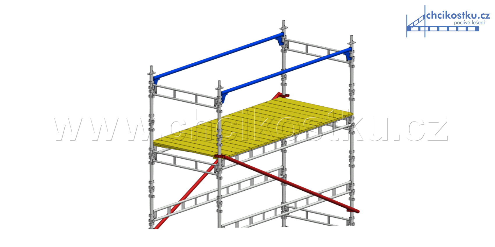 pojízdná kostka lešení 6,0x1,2x3,0
