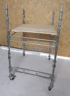 pojízdná kostka lešení 2,0x1,2x1,2 s podlážkami